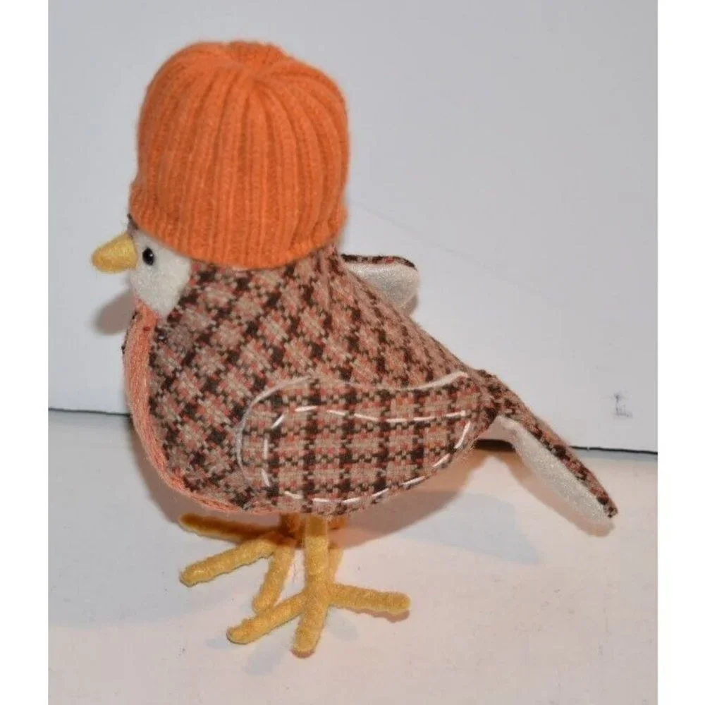Target Spritz 2017  Fall Harvest‎ Bird Orange Knit Cap Featherly Friends
